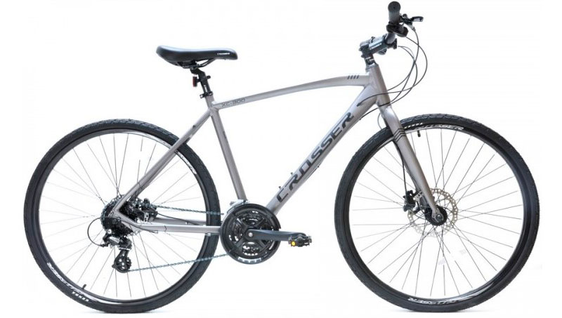 Фотографія Велосипед Crosser XC 300 28" розмір XL 2021 Сіро-чорний